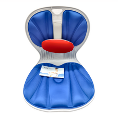 西格傢飾 新款ㄉㄨㄞㄉㄨㄞ小腰墊矯正坐姿防駝背美姿墊 1kg, 克萊茵藍