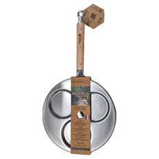 de Buyer 畢耶 原礦木柄蜂蠟系列 法式單柄平底鬆餅鍋 1.25kg, 27cm, 1個