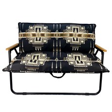 OWL CAMP 雙人椅套 長86cm寬108cm, 黑色漸層圖騰, 1個