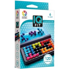 SMART GAMES IQ FIT, 單人邏輯遊戲，適合6歲以上，120個挑戰, 10個, 1組