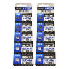 maxell 鈕扣型氧化銀電池 SR920SW, 5顆, 2組
