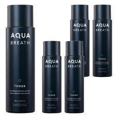 MISSHA 男士保濕爽膚水 深層補水 清爽保濕 舒緩刮鬍不適, 195ml, 5瓶