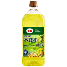 泰山 不飽和健康調合油, 不添加棕梠油, 精選高級植物油, 冷壓初榨橄欖油, 不飽和脂肪酸84%, 耐高溫低油煙, 2L, 1瓶