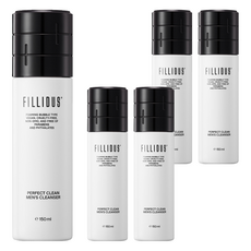 Fillidus 男性私密處清潔慕斯 泡沫型 純素 無動物實驗 不含對羥基苯甲酸酯和鄰苯二甲酸鹽, 5瓶, 150ml