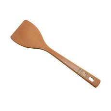 Axis 艾克思 天然原木平煎匙,符合人體工學握把,輕巧好翻炒,台灣製, 原木色, 1支