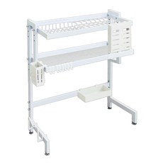 dayneeds 日需百備 簡約風廚房水槽架 65cm中款 SBB-6502-WH 2.32kg, 2層, 白色, 1個