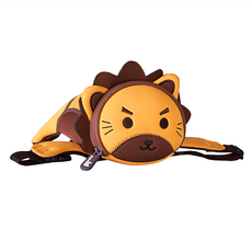 NOHOO 諾狐 趴趴小孩腰包, 獅子, 14 x 13.5 x 10cm