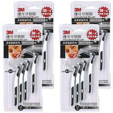 3M 護牙牙間刷M號 L型, 1.2mm, 4支, 4組