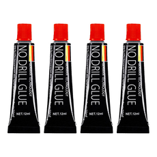 AHOYE 萬用快乾強力接著劑 12mL x 4條, 超強黏性 承重10公斤, 金屬/牆面/塑料/陶瓷適用