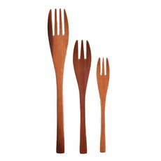 日本 Obi 天然木製餐叉 - 約19.7x3cm, 1支, 單色