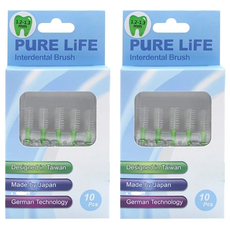 PuRE LiFE 寶淨 纖柔護齒可替換牙間刷毛 1.2-1.3mm, 10支, 2盒