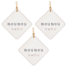 DAIKO 大香 mou mou COTTON 棉 吊掛式香氛片 室內香氛 車用香氛 持久清新, 3個, 7.6g