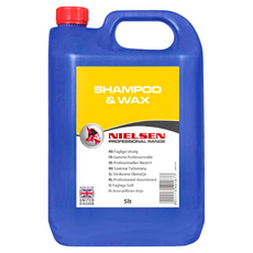 NIELSEN SHAMPOO&WAX 5L 高泡沫高含蠟洗車精 英國製造, 1個
