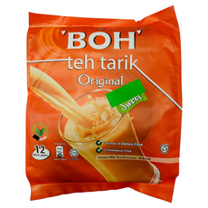 BOH 寶樂牌 Teh Tarik 原味 香滑奶茶, 27g, 12包, 1袋