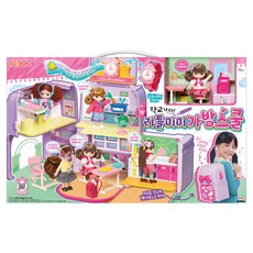 MIMI WORLD Mimi PRINCESS 迷你MIMI 居家遊戲組, 學校變背包, 含迷你Mimi娃娃, 多款配件, 書包學校, 535 x 150 x 330mm, 1盒