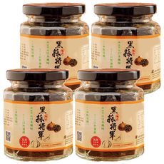 黑蒜將軍 去皮黑蒜仁, 酸甜, 無辛辣, 無臭蒜味, 熟成黑蒜日本風味, 150g, 4罐