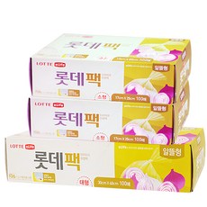 LOTTE 樂天e.Life 捲筒式透明保鮮袋, S(200入) + L(100入), 300入, 1組