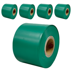 無黏性標示帶 可反覆利用 5個 30m x 5cm 綠色 警示帶