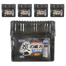 EMO 冰箱消臭劑 添加天然除臭原料 加入竹炭成份, 150g, 5盒
