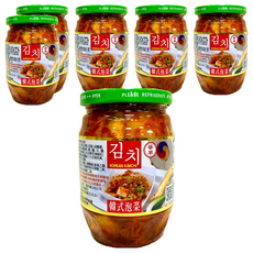 華南食品 韓式泡菜, 採用純正韓國辣椒粉與魚露精心製造, 369g, 6罐