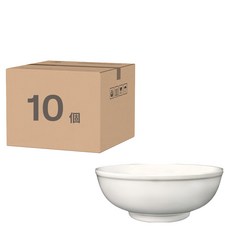 大同磁器 中華湯碗9吋 - 陶瓷湯碗 餐廳家用首選, 單色, 10個