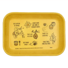 Skater 美耐皿收納盤餐盤 M(151 × 106 × 23mm), 維尼 黃色, 1個