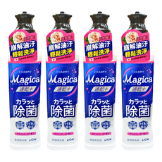 LION 獅王 CHARMY Magica 速乾洗潔精，崩解油汙 輕鬆洗淨, 220ml, 4瓶