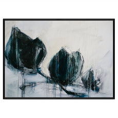 BOLUO GALLERY 菠蘿選畫所 抽象畫 黑色花卉掛畫 APAP4643B, 黑色