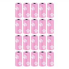 毛皇上 寵物撿便袋 加厚款, 1組, 20捲, 粉紅色