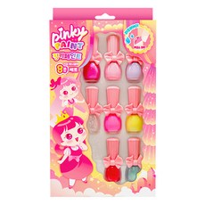 Pinky cosmetic 孩童水性指甲油8件組, 混合顏色, 1盒