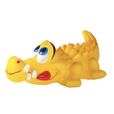 寵物星樂園 寵物發聲玩具 矽膠耐咬 內置發聲器 顏色鮮明, 鱷魚, 1個, 16 x 9 x 5.5cm