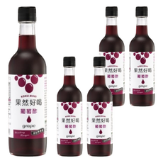 KOKUMORI 穀盛 果然好喝葡萄酢, 360ml, 5瓶