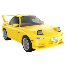 CaDA 咔搭 頭文字D 磨輪車 馬自達 RX7-FD, 黃色, 1盒