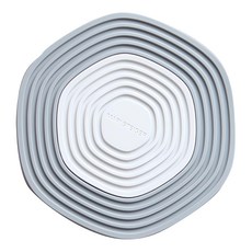 MARI STEIGER 3合1矽膠隔熱墊 - 鍋墊/電磁爐墊/瀝水墊, 冷灰色, 1個