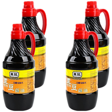 黑龍 黑豆蔭油, 日曝120天, 1.56L, 4瓶