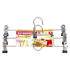 YI SHUIN 亞晨 304不鏽鋼 皇家裙褲架 3入組 台灣製造, 銀色, 1組