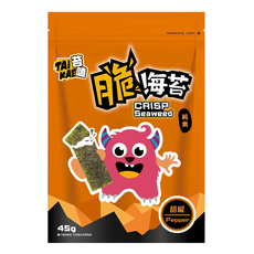 苔嗑 脆海苔 胡椒風味, 45g, 1包