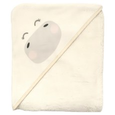 nIZio 新生兒連帽圍裙浴巾, 小馬妞 米色, 1條