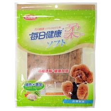 每日健康 雞肉片 狗零食 高纖低脂, 雞肉蔬菜, 200g, 1袋