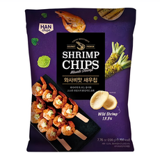 HANCHIPS 韓國蝦餅 芥末味, 1包, 220g
