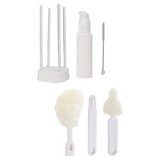 柳 便攜式奶瓶清潔組, 乾淨的白色, 1組