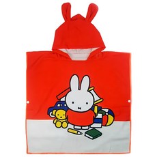 星紅織品 米飛正版授權兒童連帽浴袍, 120 x 60cm, 深橘