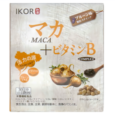 IKOR 日本醫珂 和漢元氣馬卡BB顆粒食品 Set, 含維生素B，活力來源，添加ACDE等12種營養素, 30顆, 2g, 1盒