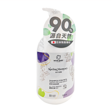 汪汪寶貝 葡萄籽油根源強韌寵物洗毛精-全犬, 90%源自天然，日本專利除臭專利，500ml, 1瓶