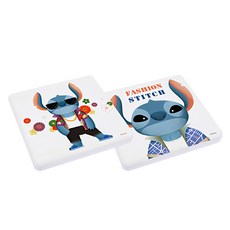 珪藻土杯墊 方型 史迪奇 2個, 時尚潮流, 1組