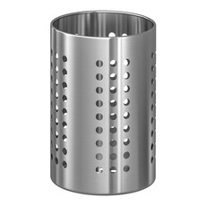 GOZENBO 御膳坊 全鋼時尚餐具筒 14 x 10cm, 不鏽鋼 銀色, 1個