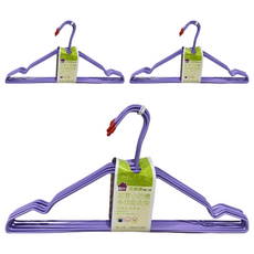 BUY如意小凹槽多功能衣架10支, 顏色隨機, 3組