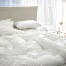 yesbedding 純粹有機棉飯店薄被, 白色