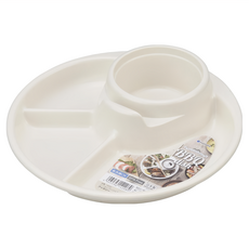 Inomata BBQ 餐盤, 白色, 21 x 4.6cm, 1個