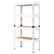 dayneeds 日需百備 PANDA 四層角鋼架, 白色, 4層